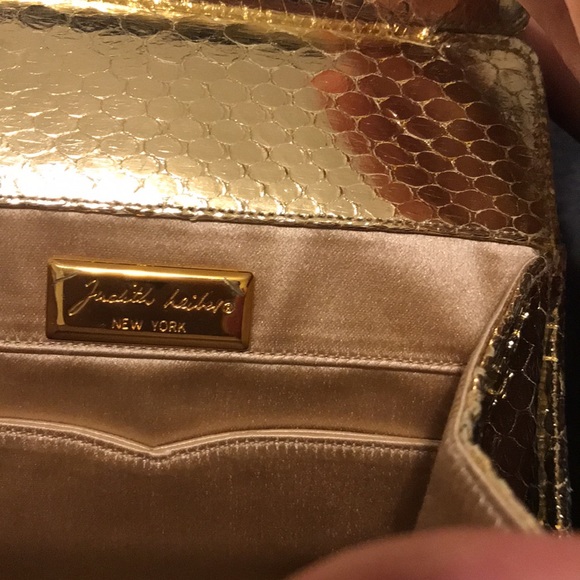 TWO Judith Leiber purses! One silver with crystals. One gold. - Picture 7 of 13